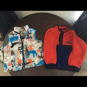 Patagonia Fleece Bundle Pull Over and Vest